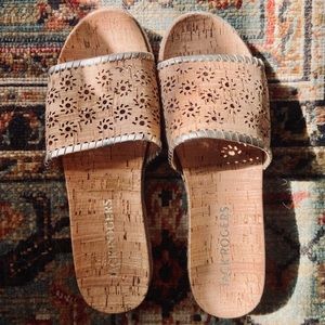 Jack Rodger | Cork Platform Slides | Size 8